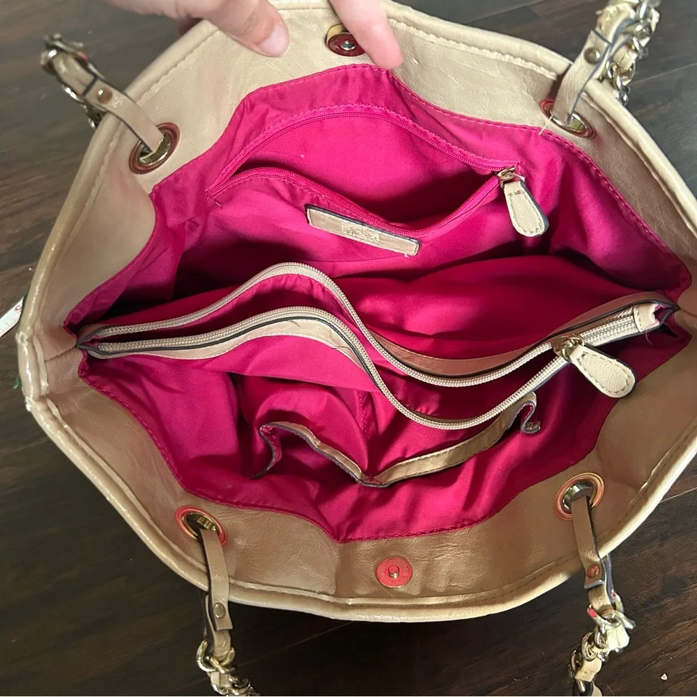 [Anne Klein] Green Paisley Pattern Purse